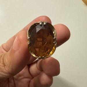 18GF Vintage Clark & Coombs Cocktail Ring *READ*